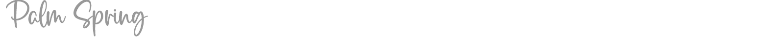 Palm Spring font preview